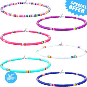 BRAND NEW Hicarer Beaded Choker Necklace Set - Colorful Boho Style